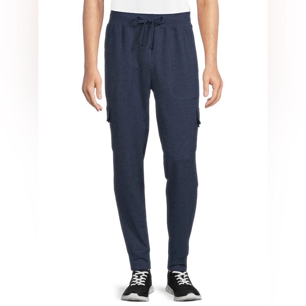 Russell Training Fit Dri Power 360 Navy Blue Cargo Gym Sweatpants Size XL